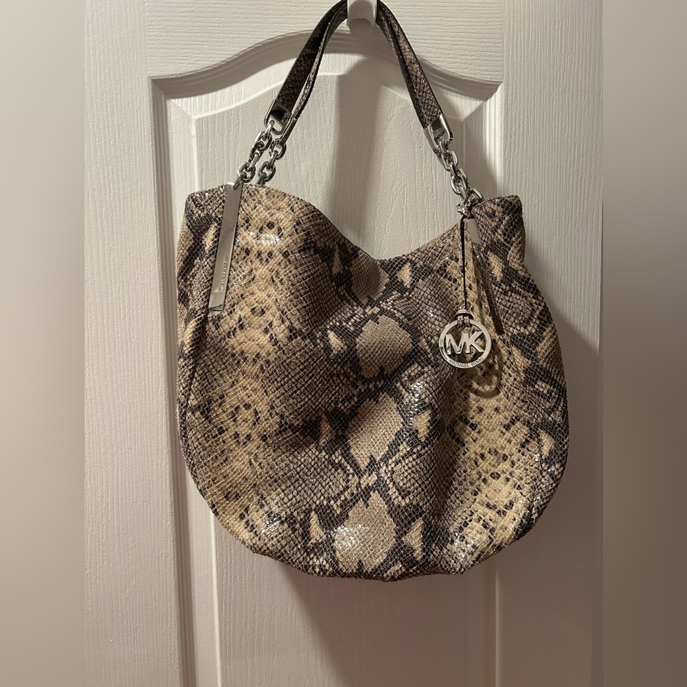 Michael Kors Snakeskin Purse, New Condition